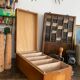 Set of 2 wooden plug boxes