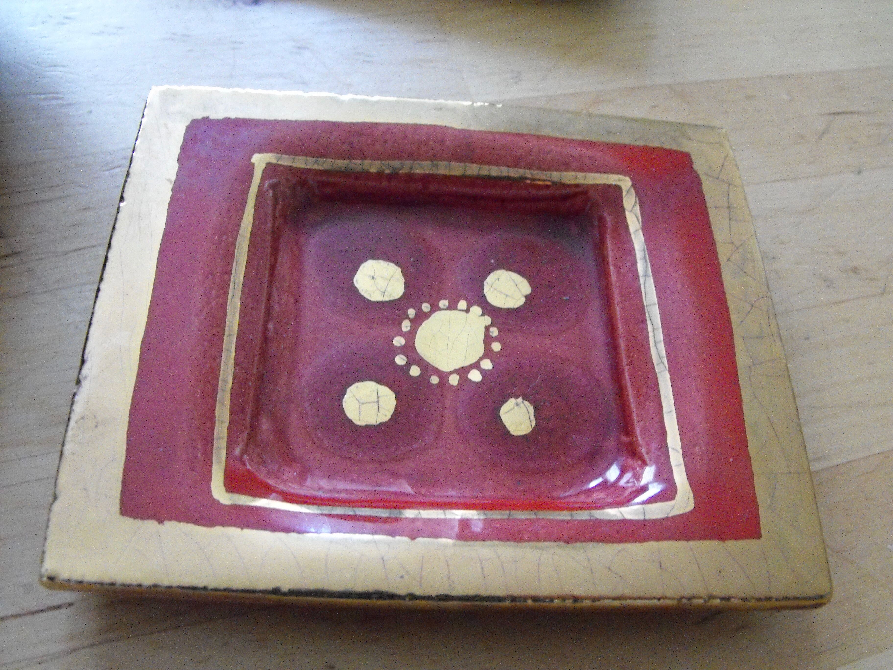 Lot of 3 empty ceramic pocket by Georges Pelletier Vallauris .