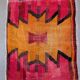Medium vintage Turkish kilim rug 100x120 cm wool kelim, square 2550