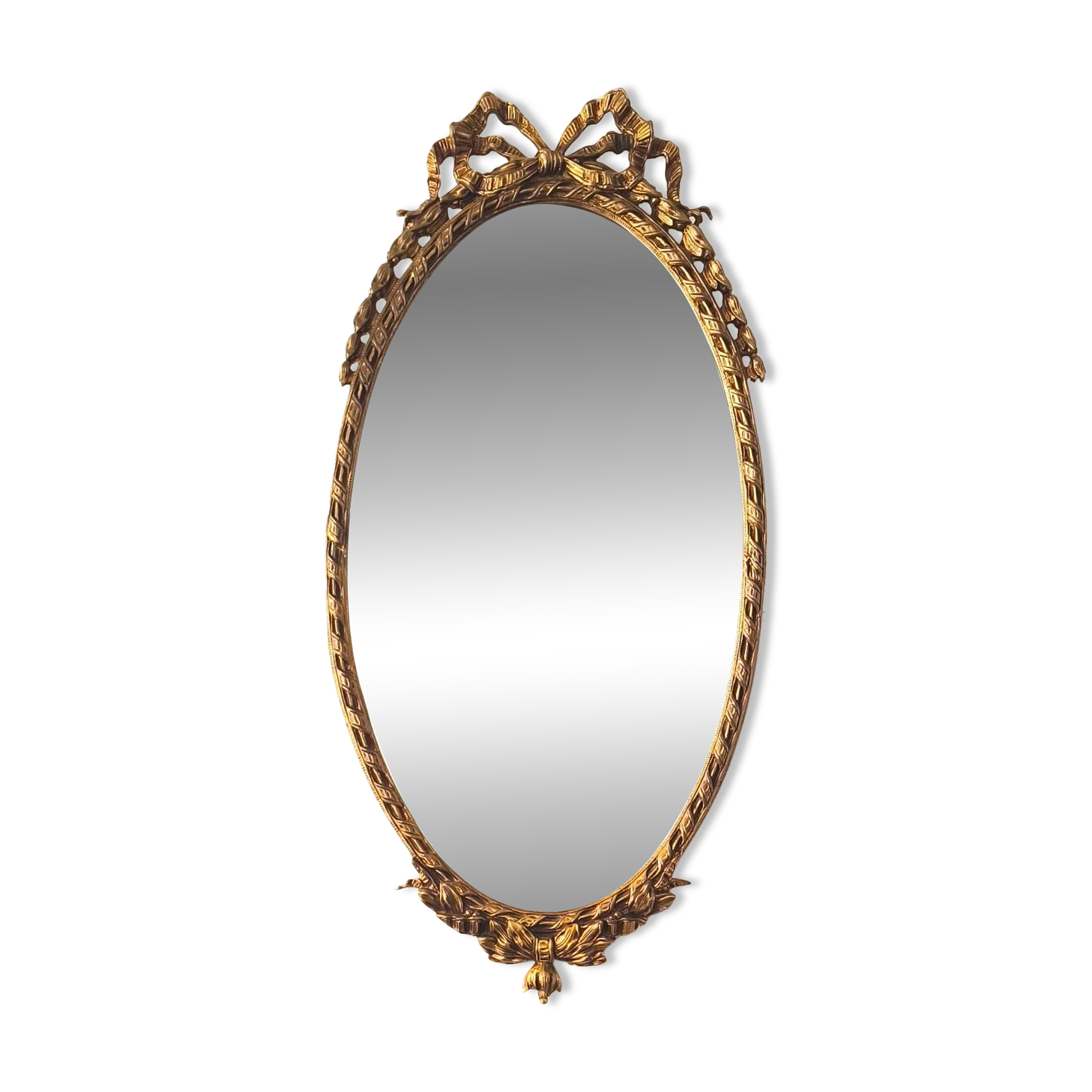 Bronze mirror in Hollywood Regency style from the 1940s/50s.