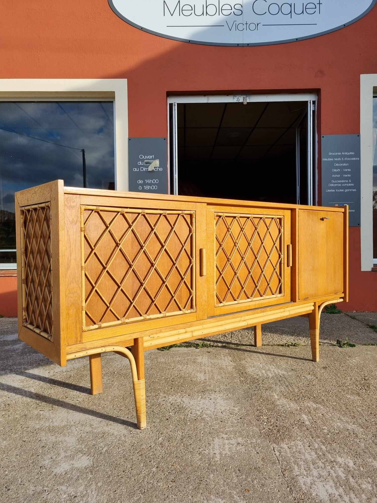 Rattan sideboard