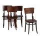Antique bentwood dining chairs (circa 1920). Set of 4