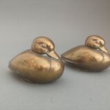 Art deco brass bookends