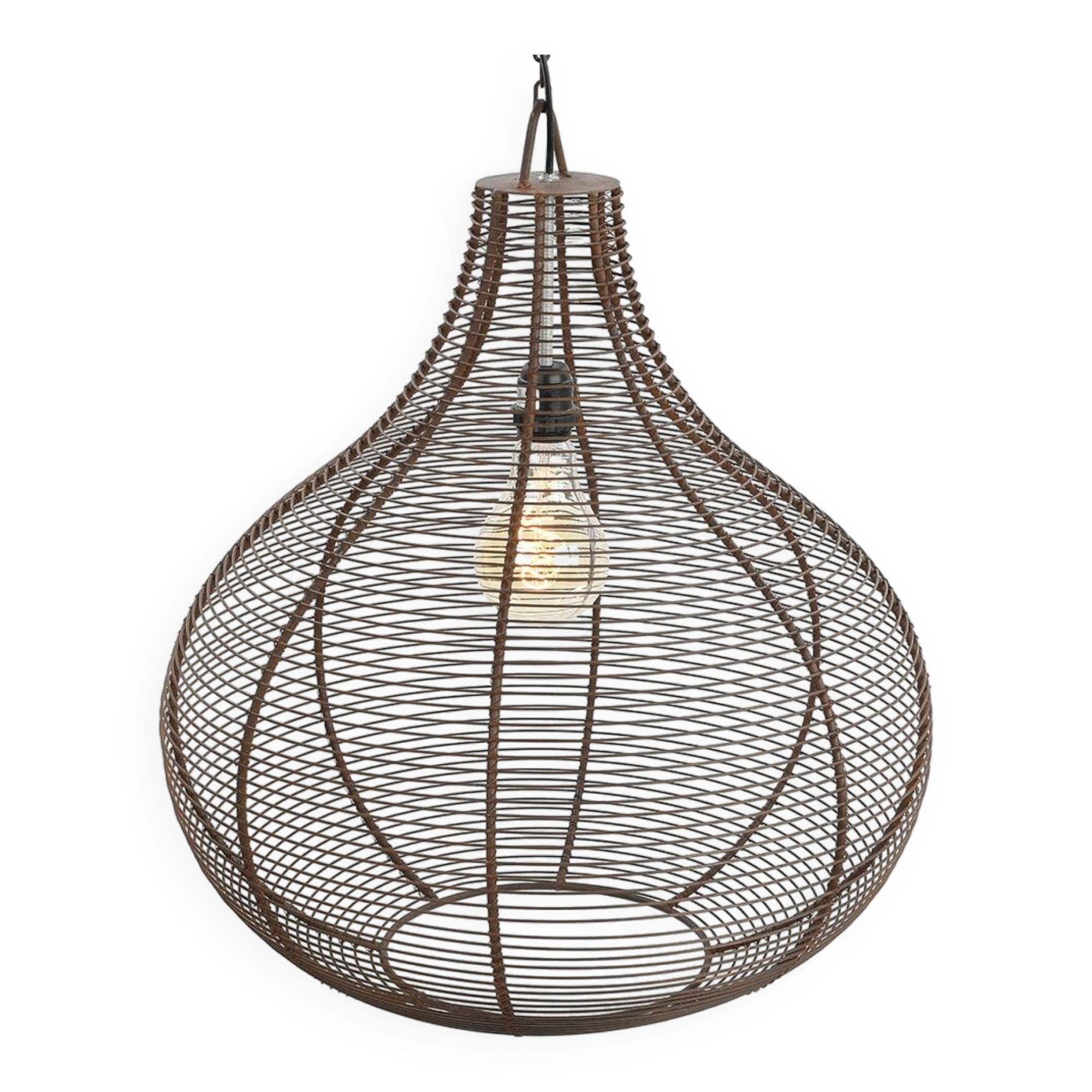 Transformed industrial chandelier