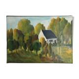 Table Trees and House