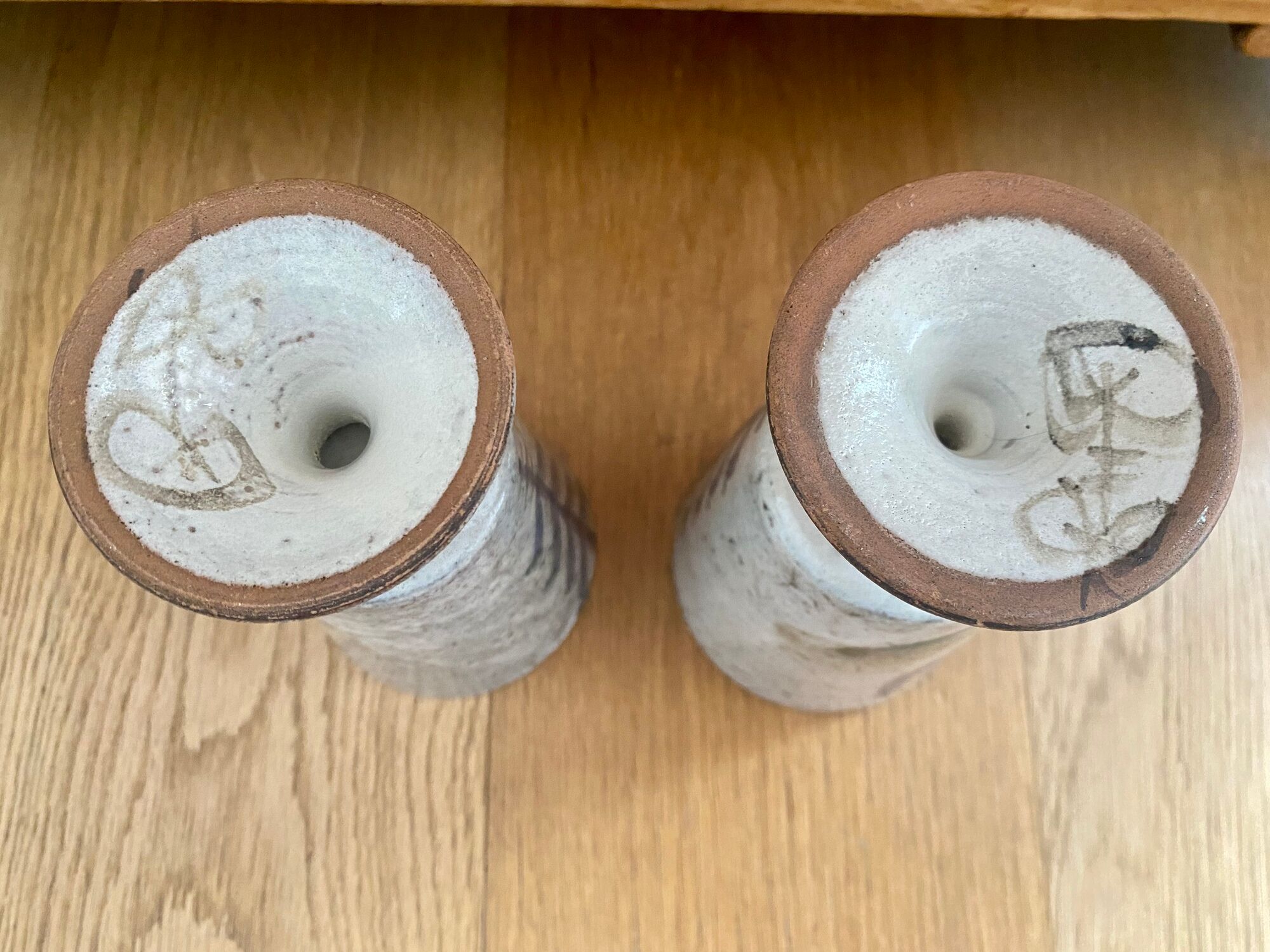 2 mazagrans ou vases céramique Gustave Reynaud Vallauris