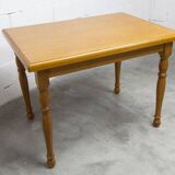 Rustic table from 1960, honey colour, 100x70cm, height 74cm.