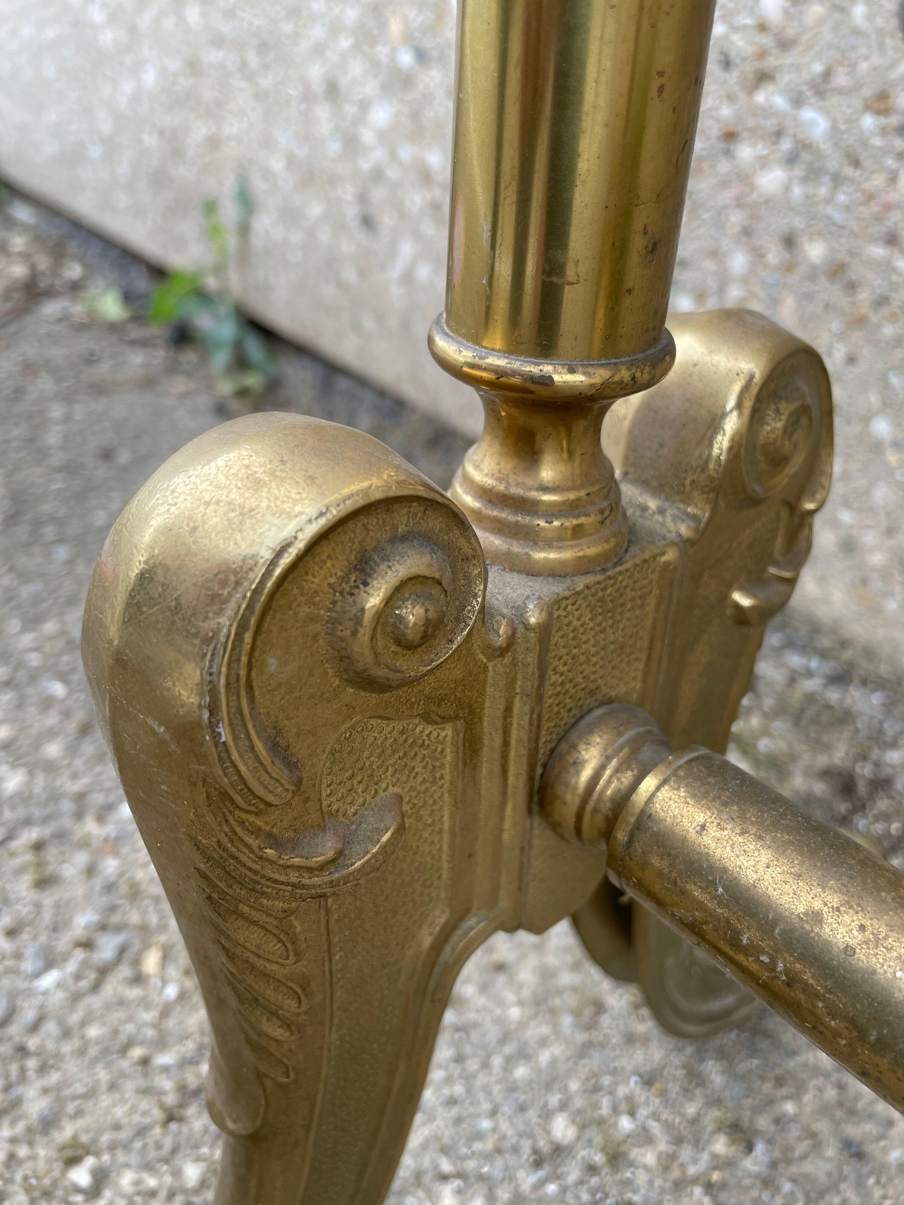 Bronze psyche mirror empire style 40x150cm