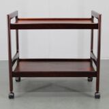 1970s Scandinavian teak serving cart by Brdr Furbo Spøttrup