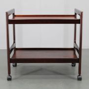 1970s Scandinavian teak serving cart by Brdr Furbo Spøttrup