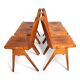 Set of 6 stackable dining chairs in Bauhaus style, 1960