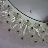 Austrian Illuminated Flower Mirror, 1960s
