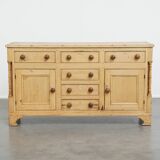 Antique English Sideboard/ Counter from the Early 19th Century in Pine Wood