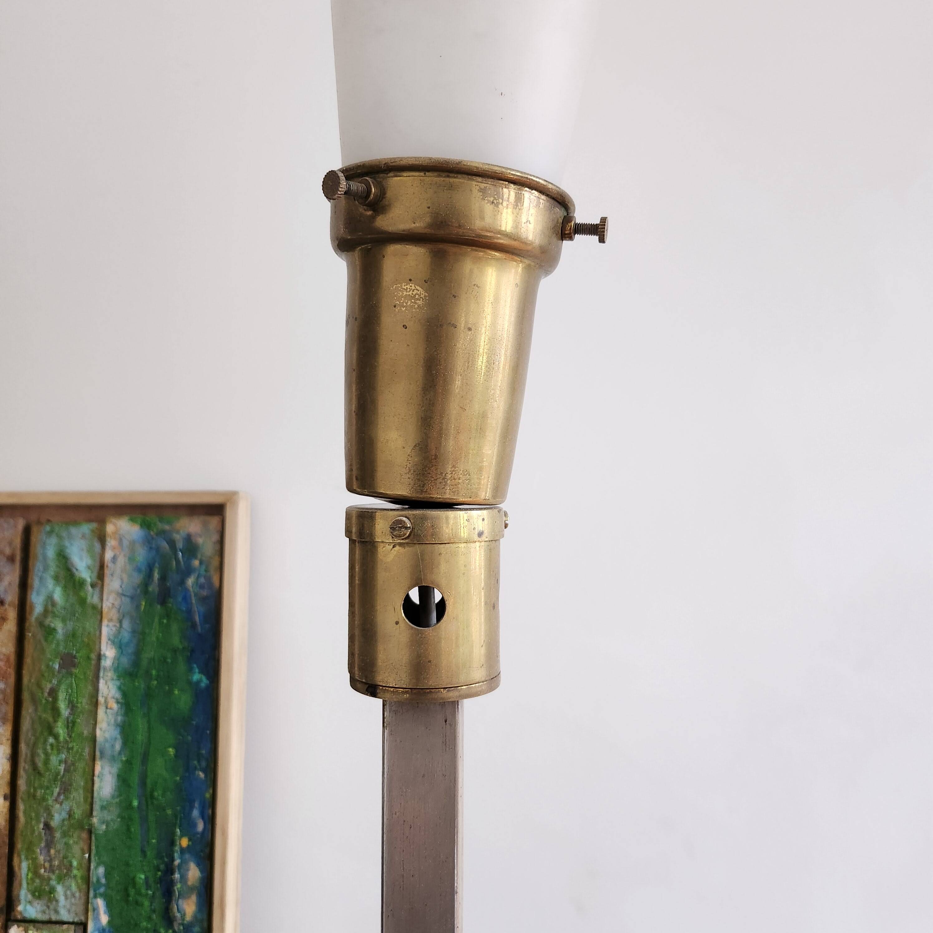 Brass and chrome floor lamp 60s