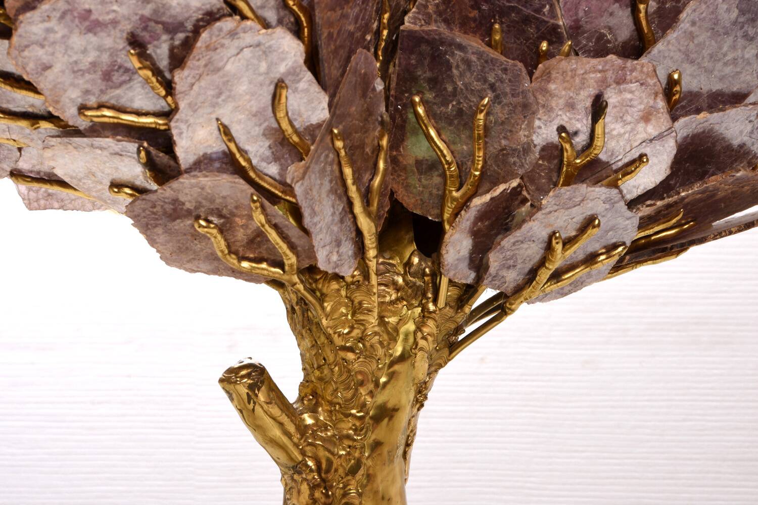 Mica foliage “tree” lamp