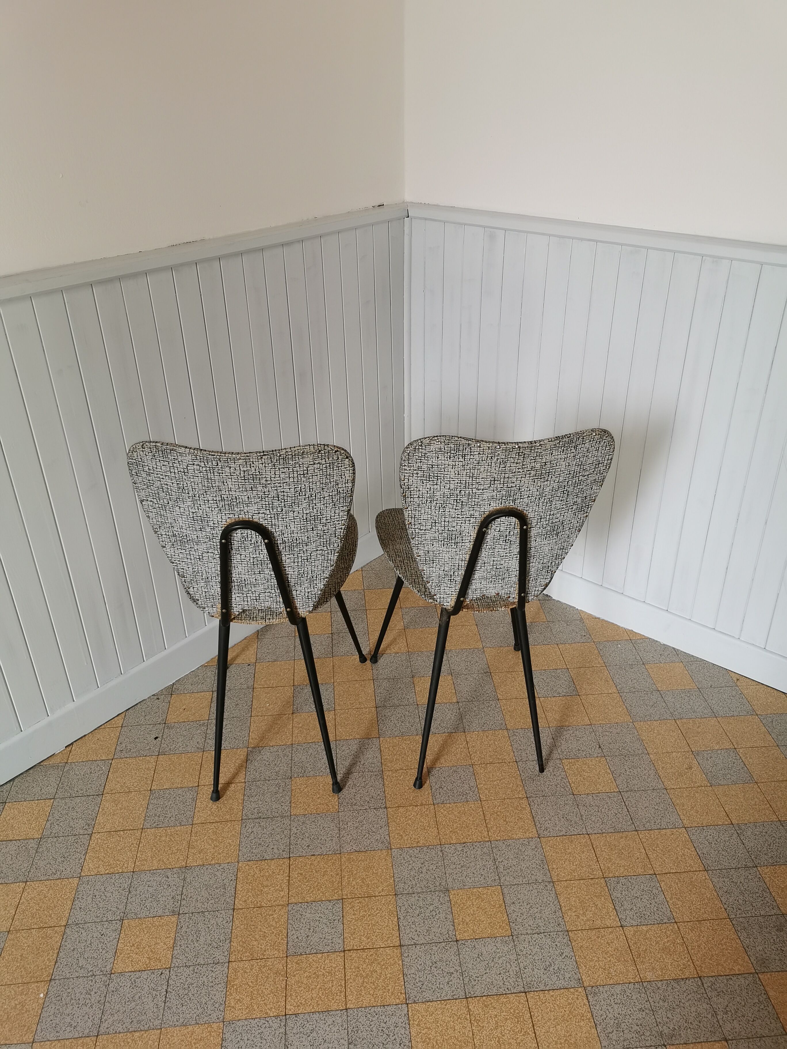 Lot 2 chaises vintage