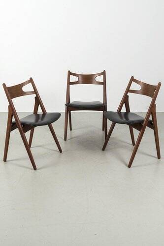CH29P Sawbuck Dining Room Chairs, Set of 3