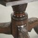 Antique wooden English rotating book table/side table from the 19th century