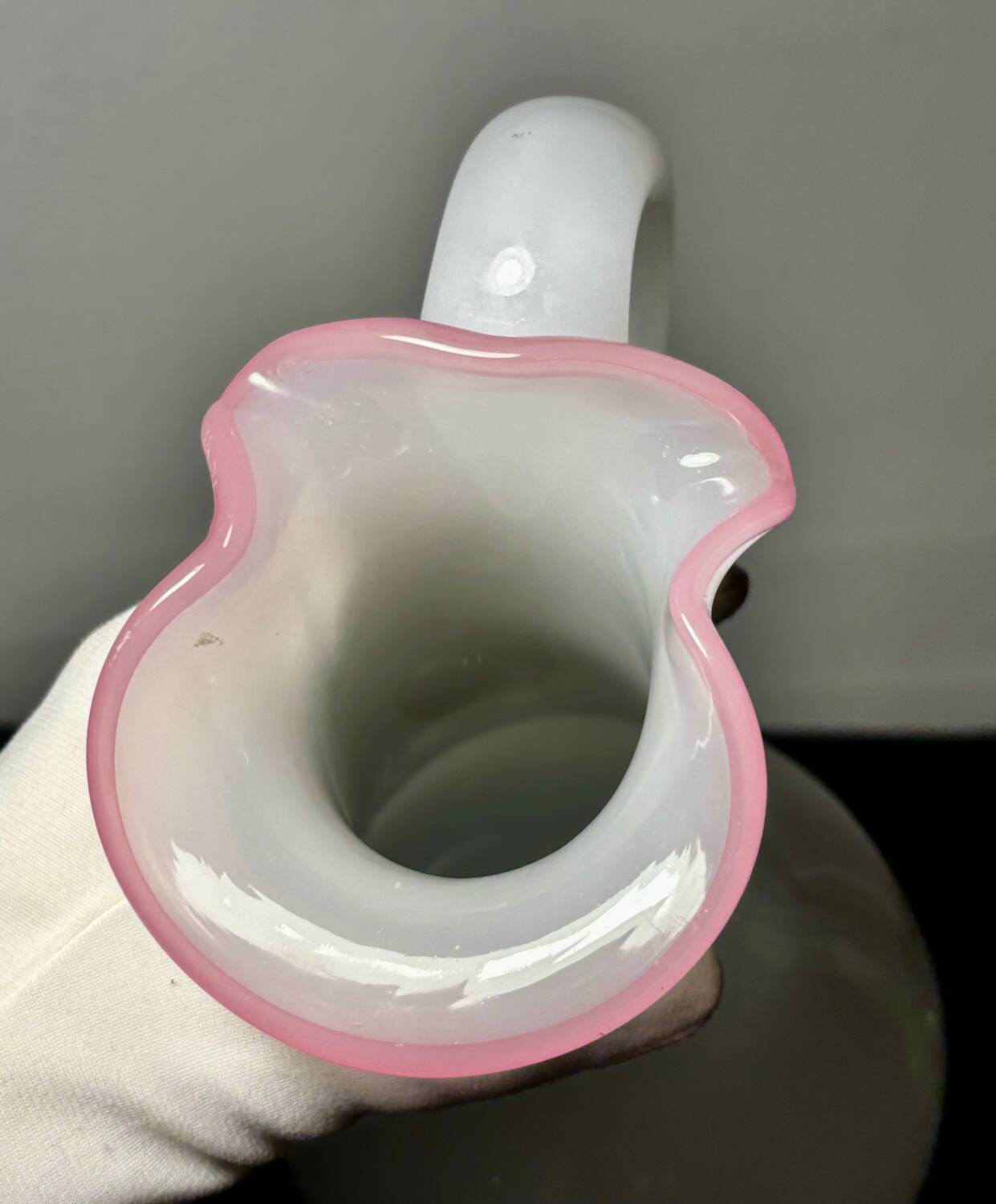 Opaline Pitcher Baccarat / Saint Louis 19th century