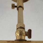 Pair of adjustable vintage brass wall lights, France, 1970.