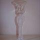 Glass candle holder