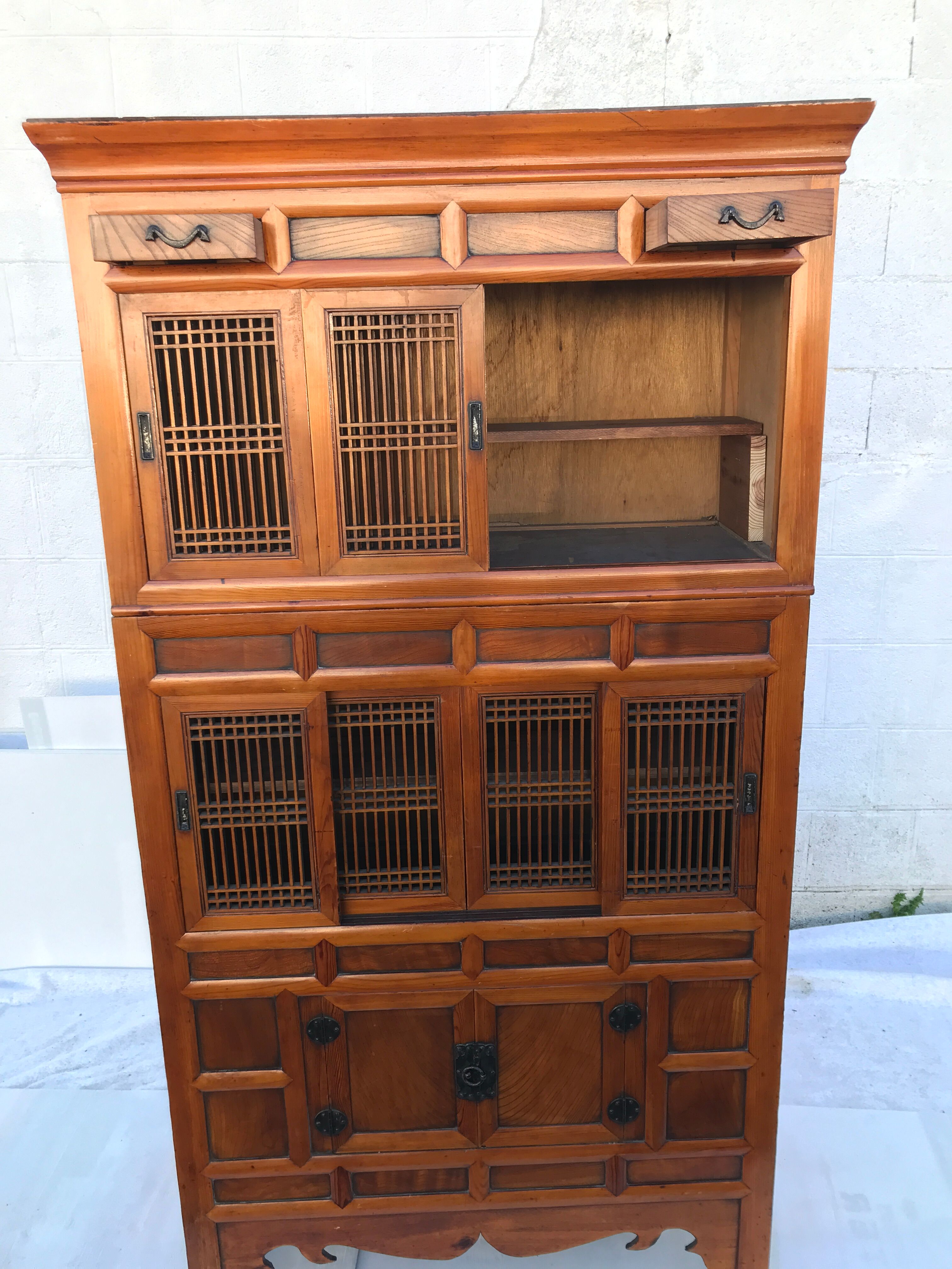 Armoire cuisine chinois japonais milieu à la fin du XIXe siècle