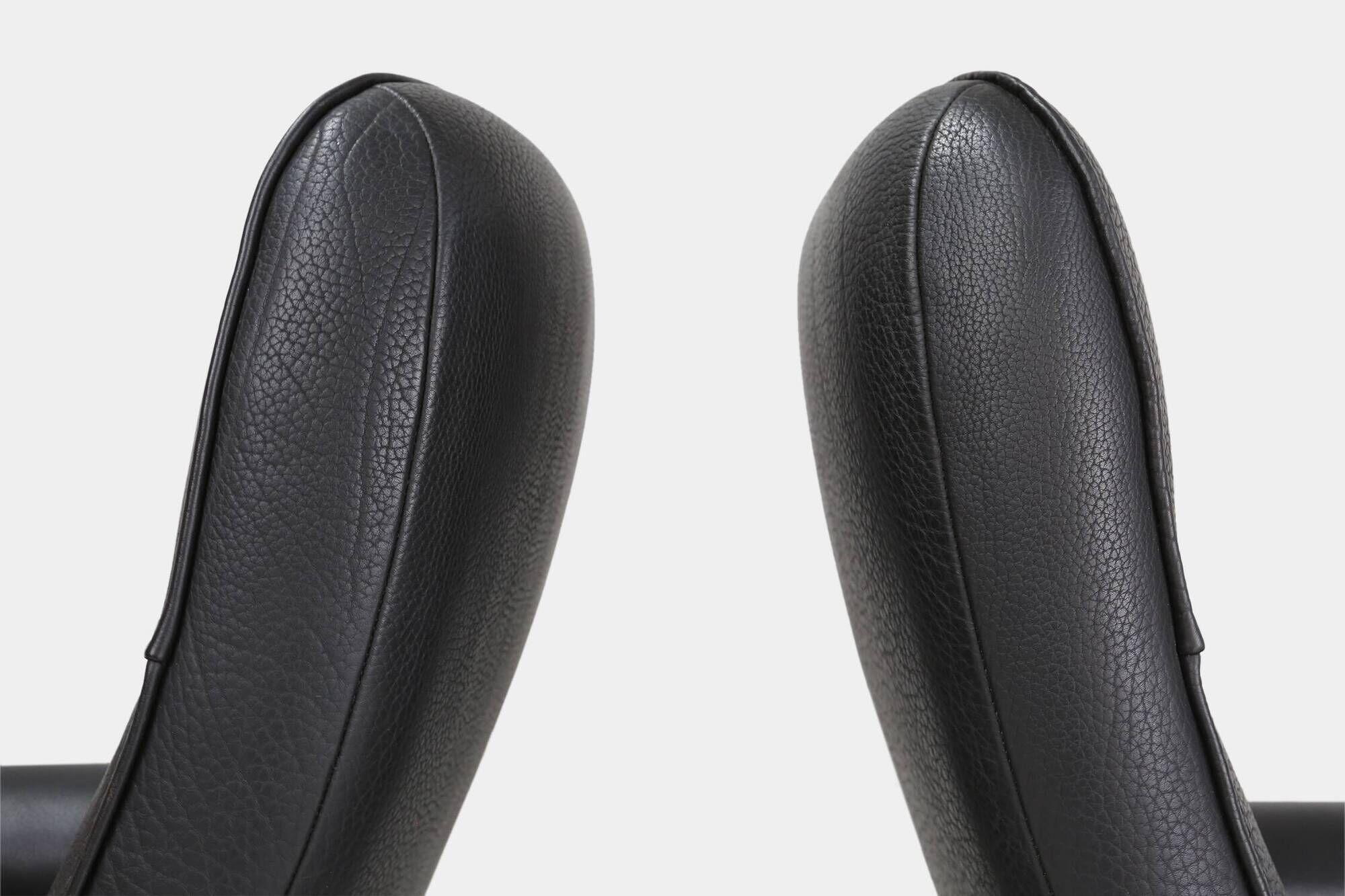 Exceptional De Sede DS50 lounge chair in black leather, Switzerland ca. 1980