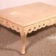 polychrome wooden coffee table