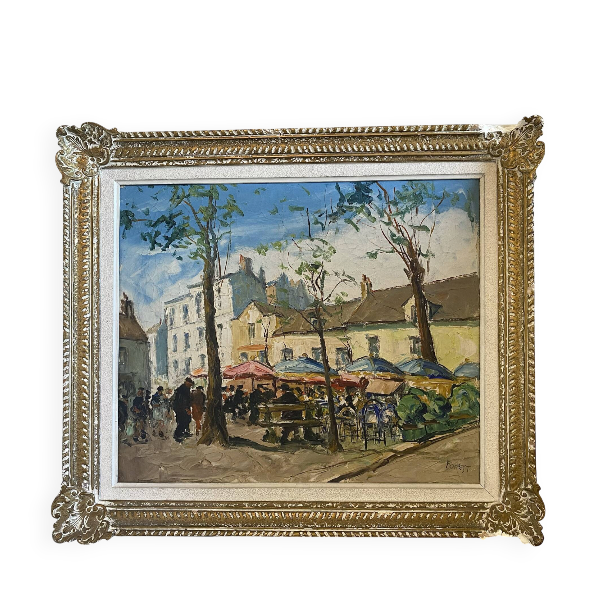 Tableau peinture Montmartre Pierre Forest