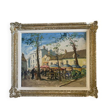 Painting tableau Montmartre Pierre Forest