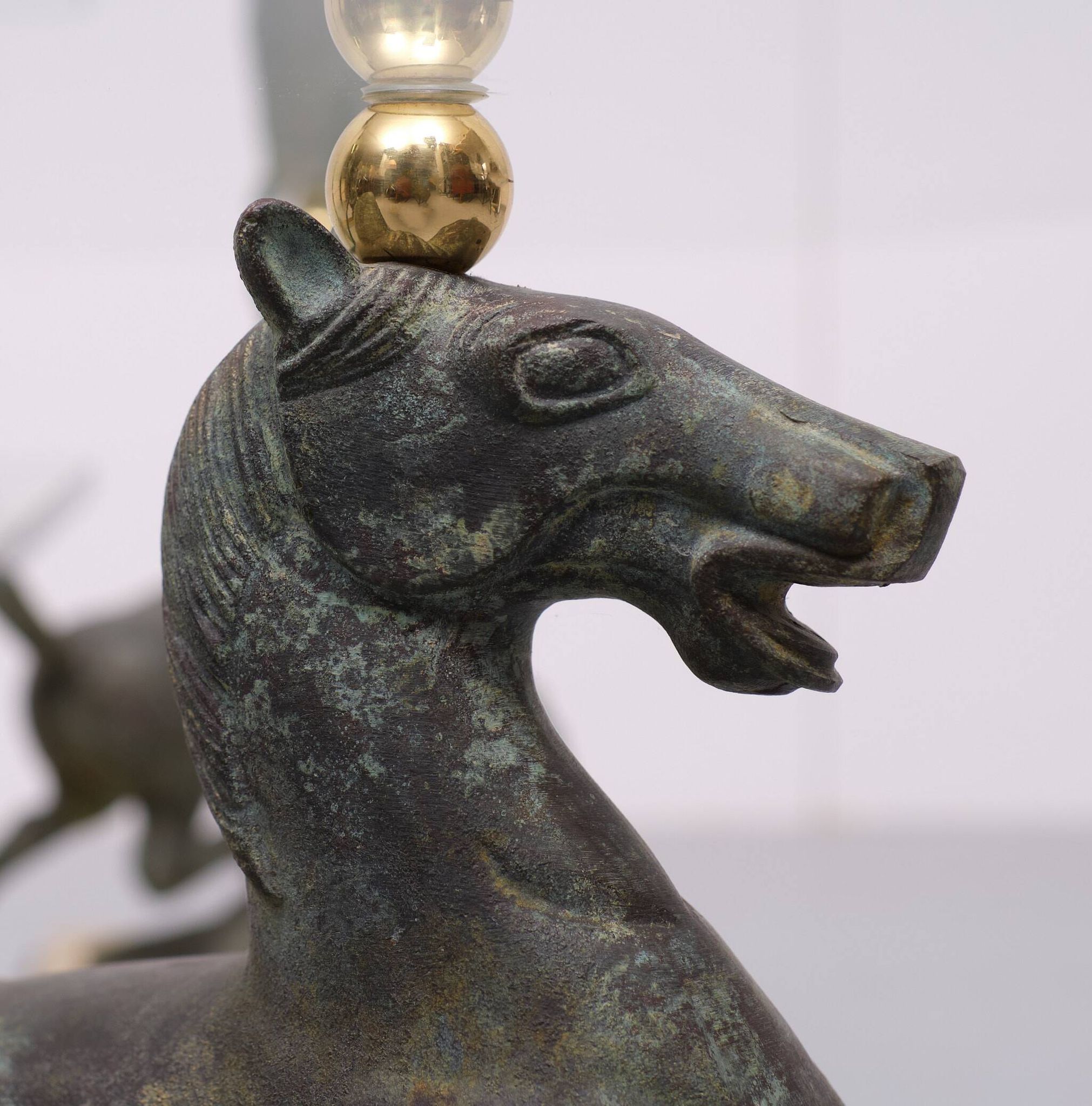 Maison Charles, Coffee Table, "Flying Horse of Gansu", 1970s, France
