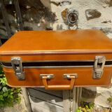 Small antique cardboard suitcase