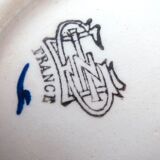 Ancien pichet/broc faïence de gien, renaissance, french ceramic/limoges/putti