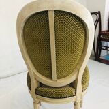 Lot of 6 chairs louis XVI style medallions