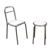 Modernist chair with his stool