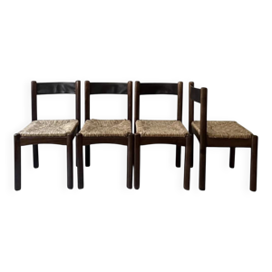 Lot 4 chaises modernistes - bois