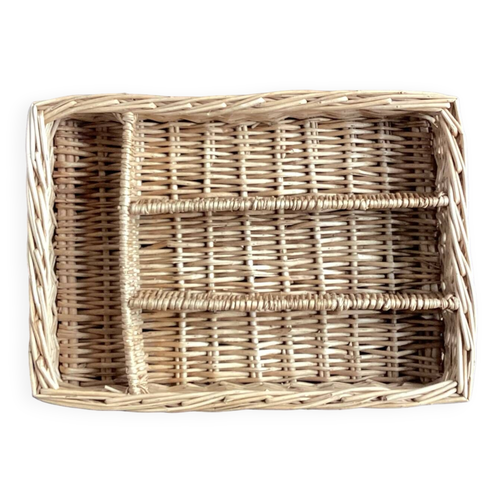 Panière rotin pour couverts