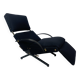 Fauteuil lounge italien vintage bleu marine foncé par Osvaldo Borsani pour Tecno, 1950