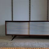 Vintage Scandinavian Modern Sideboard Hand-Painted Pattern, Denmark 1960s