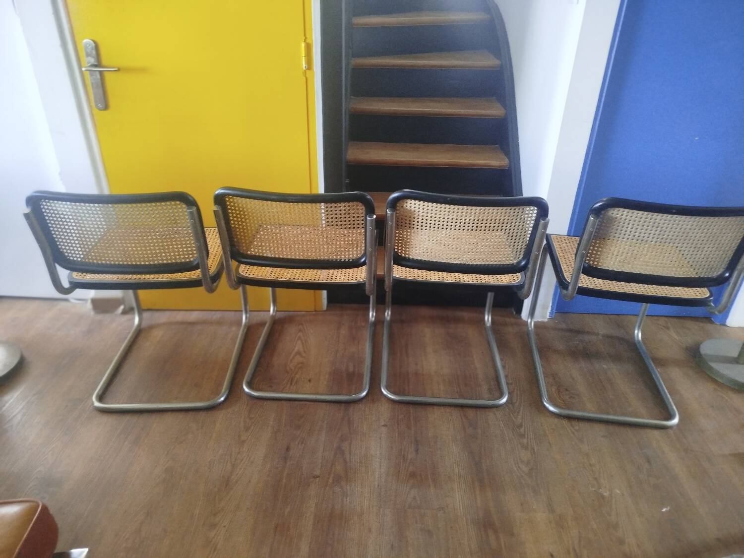 Ensemble de 4 chaises Marcel Breuer Made in Italy 04/94