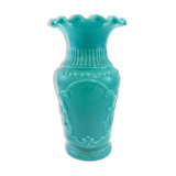 Vase en opaline bleu turquoise