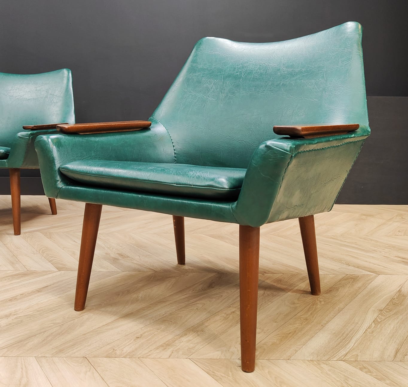 Two mid century armchairs 60
