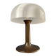 Brown and white Space Age Mid-Century mushroom table lamp