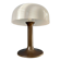 Brown and white Space Age Mid-Century mushroom table lamp