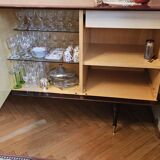 Buffet in rosewood and sycamore