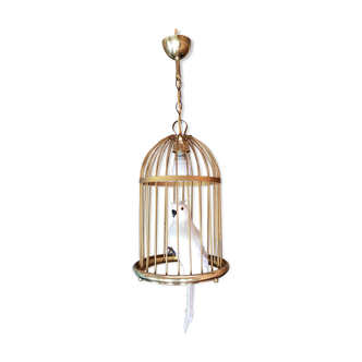 Brass birdcage suspension