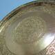 Moroccan patinated brass platter 70s