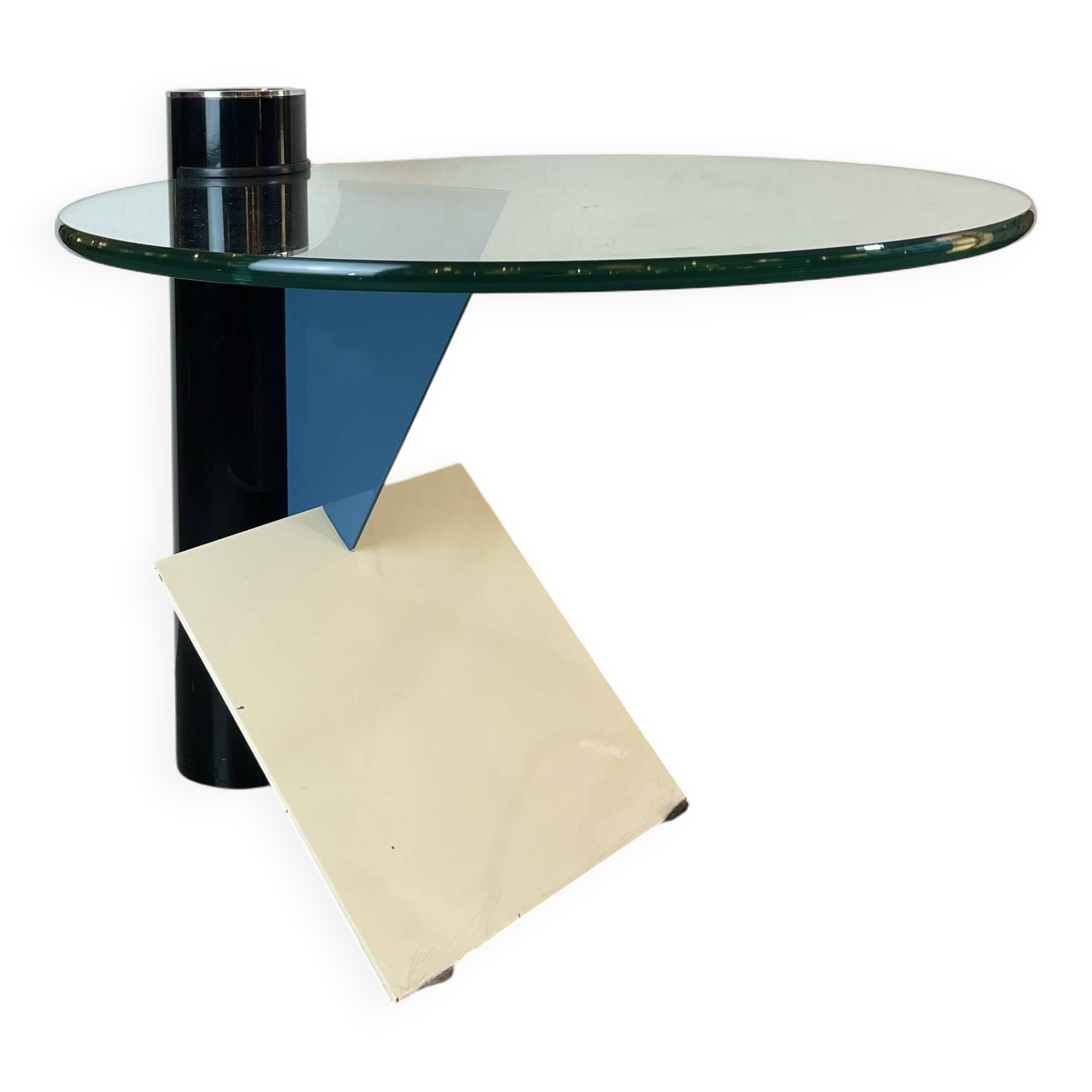 Memphis Postmodern Side Table by Peter Shire for Saporiti, 1980s