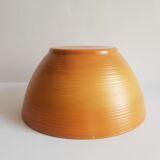Vintage 70s Volcan brown opaline salad bowl