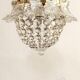Classic crystal ceiling lamp France 1950s